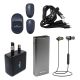 ProCoat CHARGER Super 3.0 Qualcomm+1 In 3 Usb CABLE+D M223 10000mah 3.0 POWERBANK+X650BL Wireless Sports HEADPHONE+PRO 114 Magnetic Car Convenience Hook